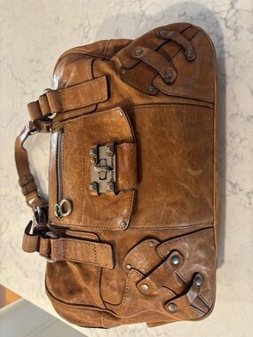 Juicy Couture Brown Leather Shoulder Bag